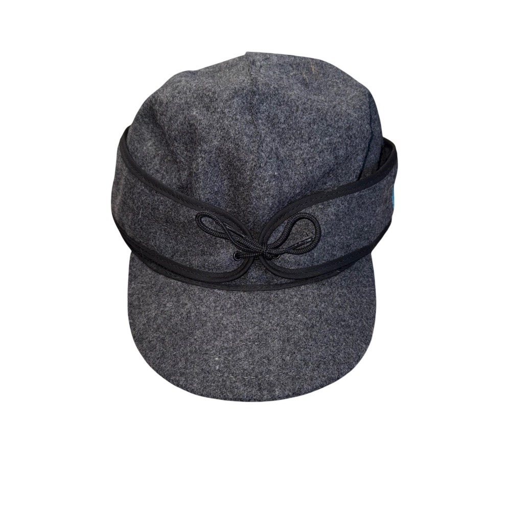 Stormy Kromer‎ Wool Blend Cap Mens 7 1/4 Grey Excellent Ear Flaps MICEF USA